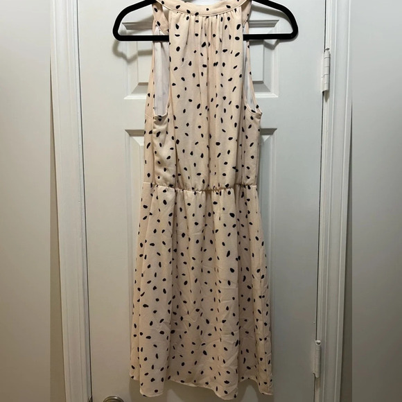 Mud Pie Teagan Dress Pink & Black Polka Dots Size Large 👗 - Picture 2 of 3